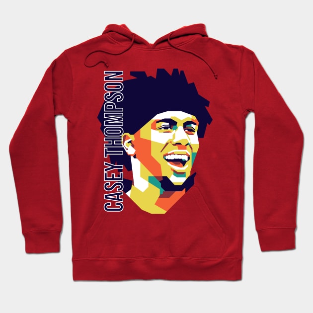 Casey Thompson On WPAP Art Hoodie by pentaShop